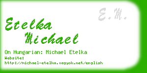 etelka michael business card